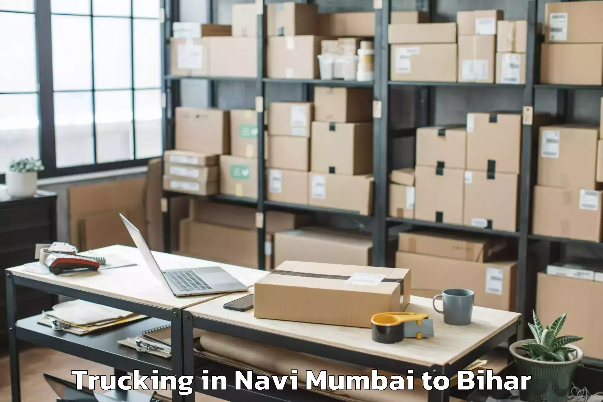 Reliable Navi Mumbai to Chausa Trucking